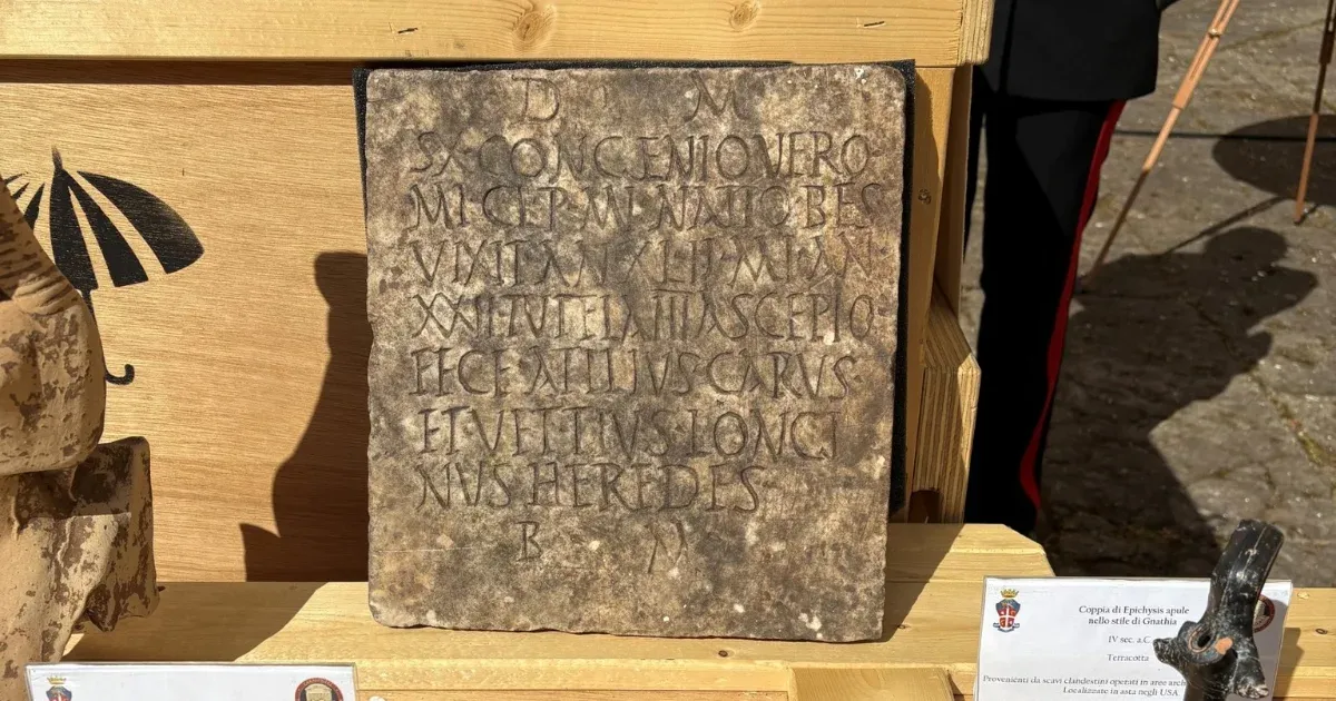 Visszakerült Olaszországba egy amerikai hátsó udvarban megtalált ókori római...