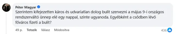Forrás: Telex / Facebook