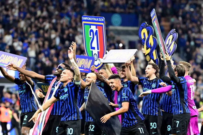 Már behozhatatlan az Inter előnye, 21-edszer nyerték meg az olasz futballbajnokságot