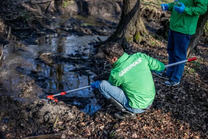 Súlyos szennyezést mért a Greenpeace a Mészáros Lőrinc egyik cége melletti patakban
