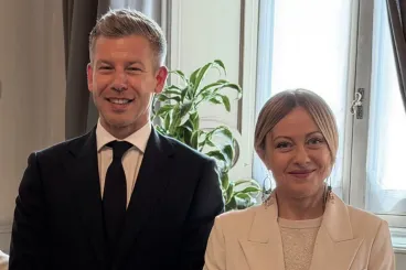Giorgia Meloni videót posztolt arról, ahogy fogadta Magyar Pétert Rómában