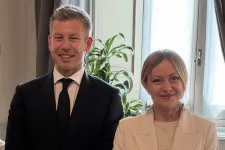 Giorgia Meloni videót posztolt arról, ahogy fogadta Magyar Pétert Rómában