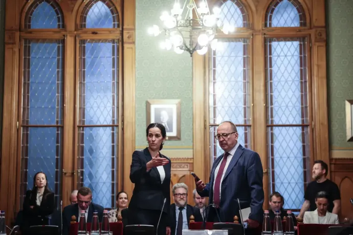 Anita Orbán and Zsolt Németh (Fidesz) – Photo: István Huszti / Telex 