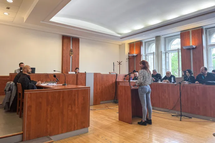 Antal Nikoletta Henrietta meghallgatása – Fotó: Nádor András / Telex