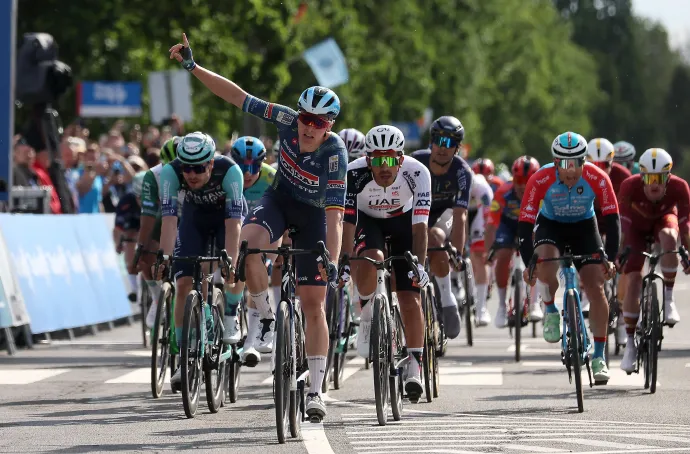 Tim Merlier nyerte a Tour de Hongrie első szakaszát – Fotó: Lehoczky Péter / MTI