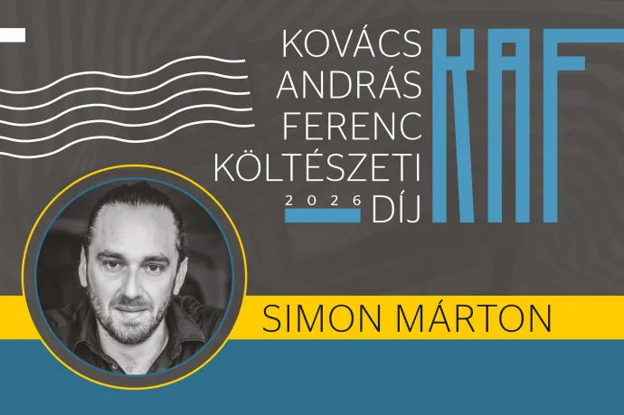 Simon Márton kapja a Látó folyóirat Kovács András Ferenc Költészeti Díját