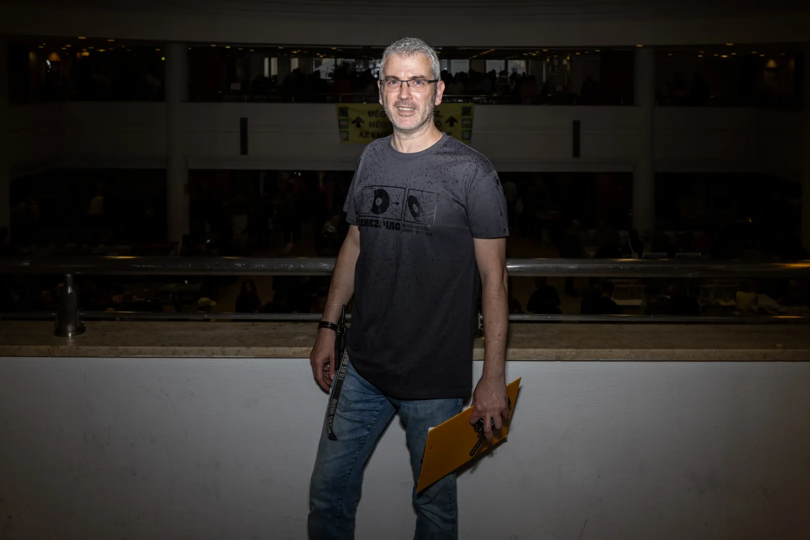 Oroszi Iván, a LemezPiac szervezője – Fotó: Bődey János / Telex