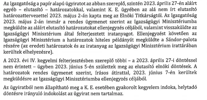 Részletek a dokumentumból – Forrás: Sándor-palota