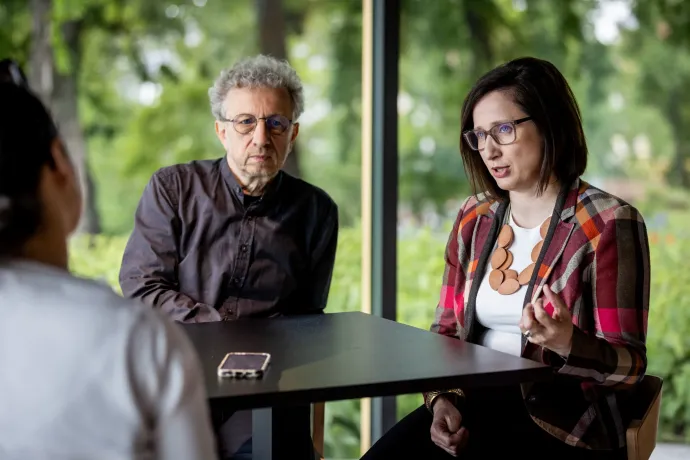 Csáki Csaba és Vas Réka – Fotó: Tuba Zoltán / Képszerkesztőség