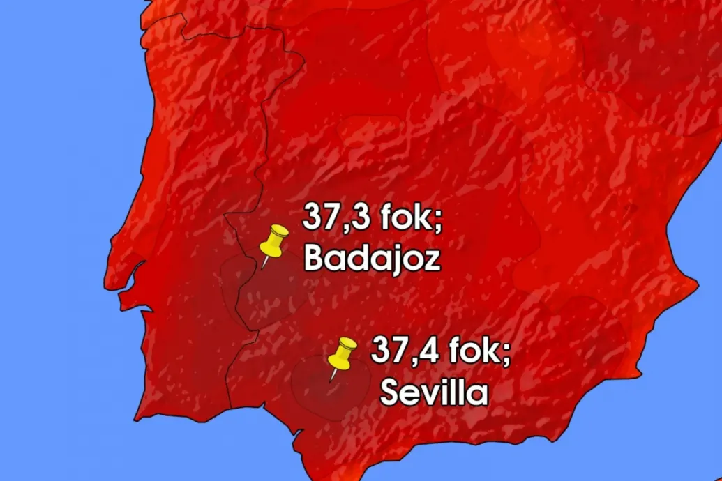 37 fokot mértek Spanyolországban, komoly hőség tombol az Ibériai-félszigeten