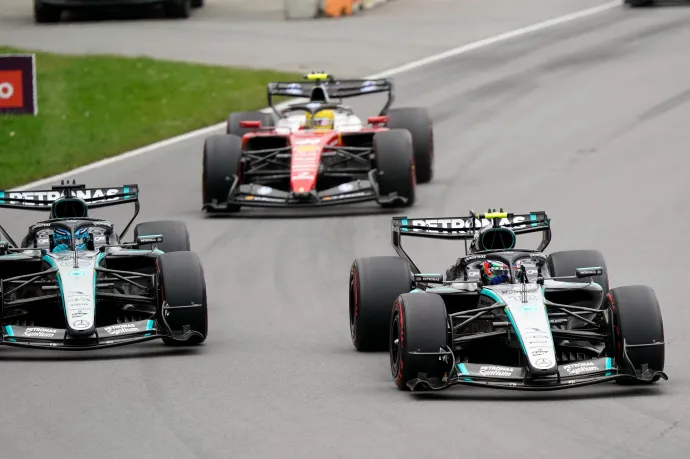 Óriási, váratlanul végződő harcot vívtak egymással a Mercedesek a Kanadai Nagydíjon