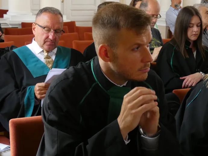 Hátul védőként Rákosfalvy Zoltán – Fotó: Laczó Balázs/ Telex