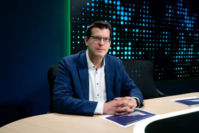 Filippov Gábor, az Egyensúly Intézet kutatási igazgatója – Fotó: Ivándi-Szabó Balázs / Telex