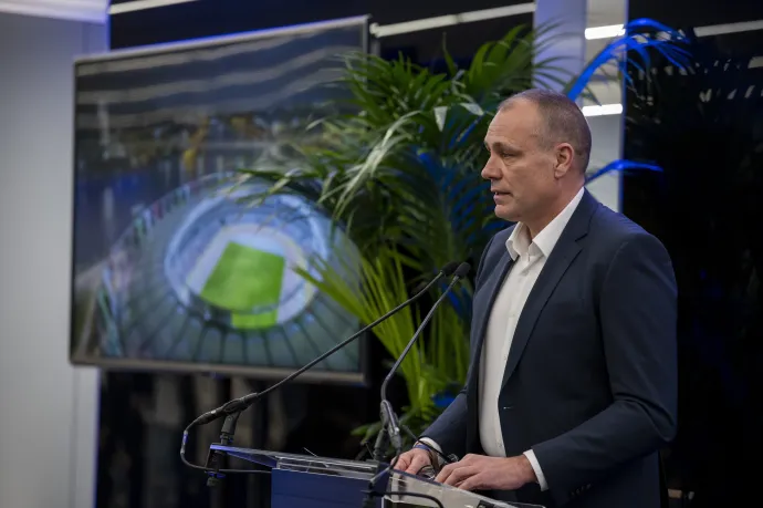 Gyulai Miklós, a Magyar Atlétikai Szövetség elnöke a Nemzeti Atlétikai Központ névadó ünnepségén Budapesten 2026. március 27-én – Fotó: Balogh Zoltán / MTI