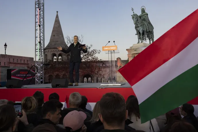 Rákay Philip a Fidesz kampányzáró eseményét 2026. április 11-én – Fotó: Hevesi-Szabó Lujza / Telex