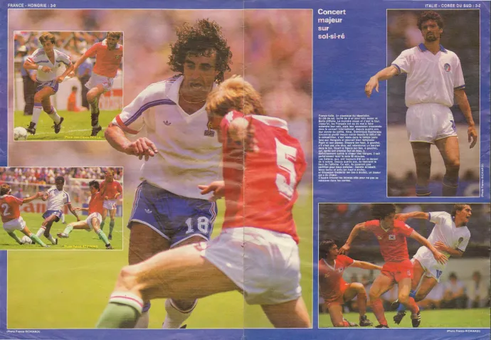 A mérkőzés a France Football magazinban – Forrás: Fábián Titusz gyűjteménye
