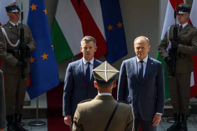 Magyar Péter és Donald Tusk találkozója Varsóban 2026. május 20-án – Fotó: Huszti István / Telex