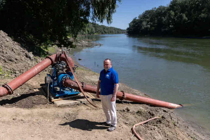 Lovas Attila, a Közép-Tisza-vidéki Vízügyi Igazgatóság igazgatója – Fotó: Bődey János / Telex