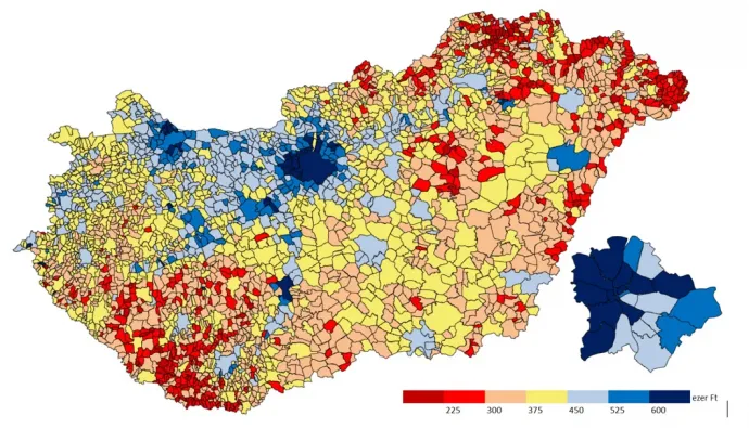 Forrás: NAV SZJA adatbázis alapján GKI-számítás