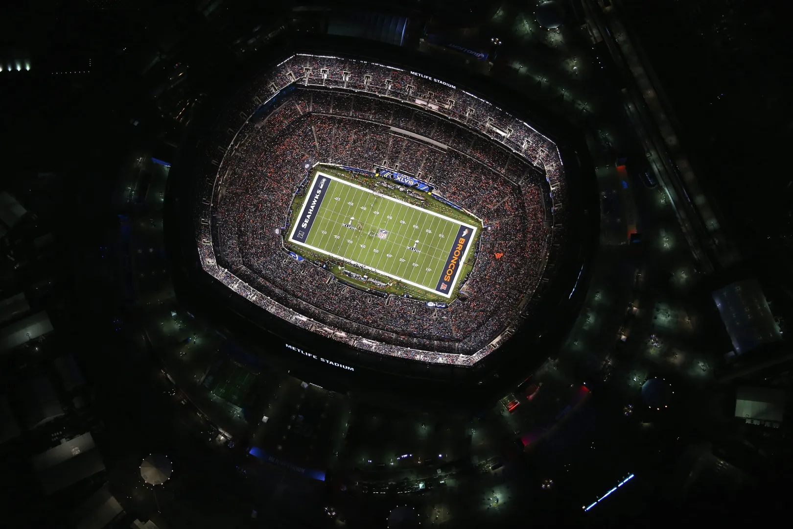 A 2014-es Super Bowl a MetLife Stadiumban, a New Jersey állambeli East Rutherfordban – Fotó: John Moore / Getty Images