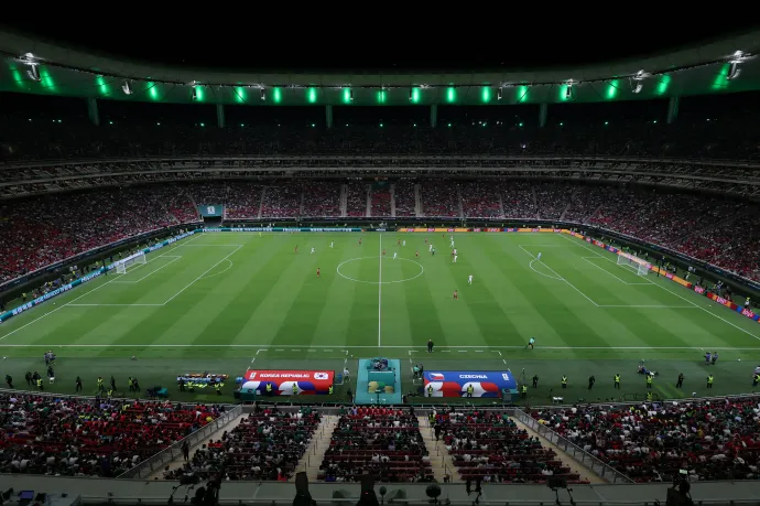 A guadalajarai stadion a cseh-koreai meccsen. Fotó: Lars Baron/Getty Images