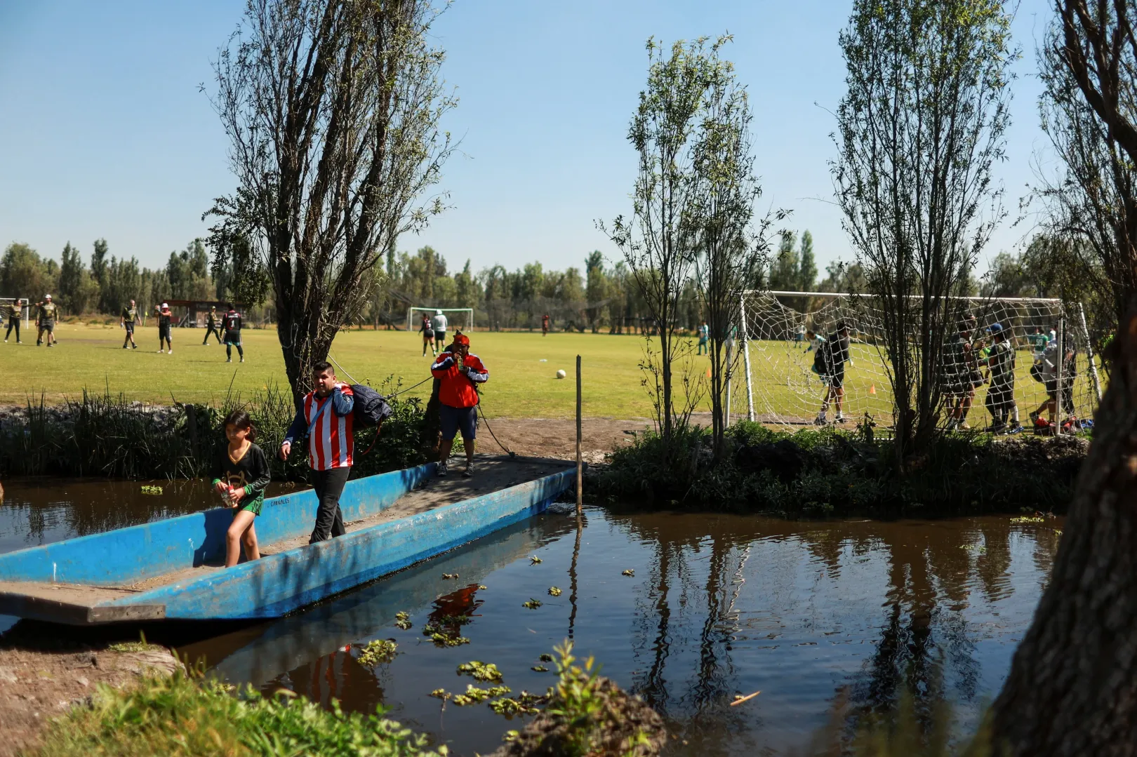 Focipálya Xochimilcóban, 2026. március 1-jén – Fotó: Raquel Cunha / Reuters