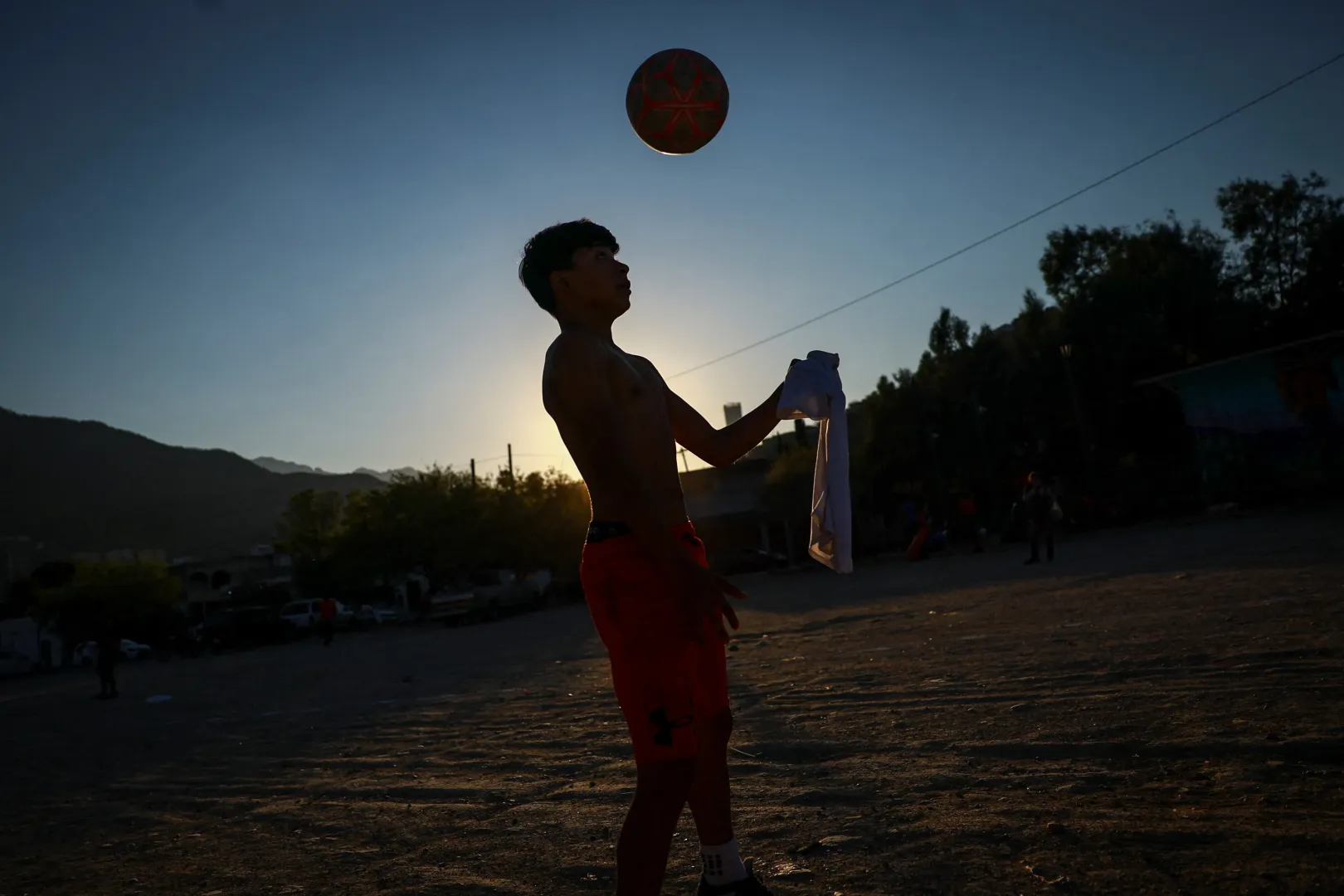 Humberto Guadalupe focimeccs előtt Monterreyben – Fotó: Raquel Cunha / Reuters