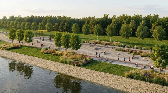 Az új sétány látványtervei – Forrás: Open Air Design / Massány Edina