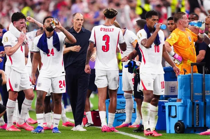 Ivószünet az Anglia–Horvátország-mérkőzésen – Fotó: Bradley Collyer / PA Images / Getty Images