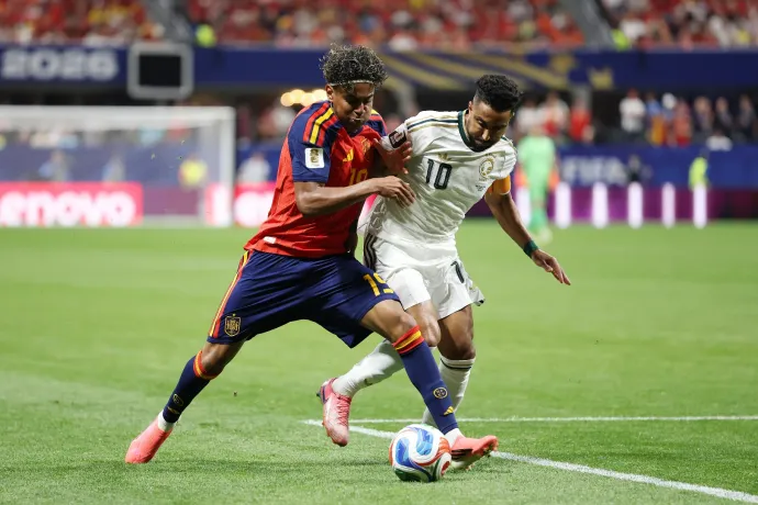 Megvan Yamal első vb-gólja, a spanyolok magabiztosan verték Szaúd-Arábiát