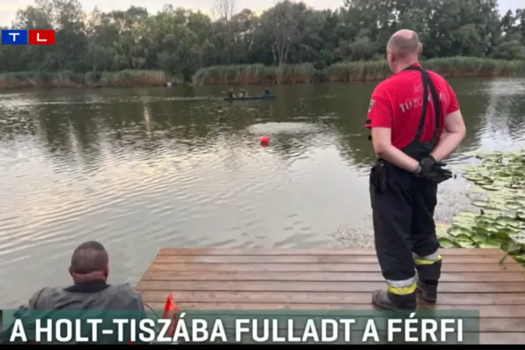 A Holt Tiszába fulladt egy férfi Cibakházán, térfigyelő kamera vette fel a tragédiát