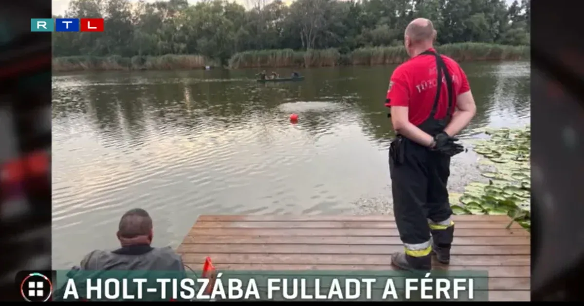 A Holt Tiszába fulladt egy férfi Cibakházán, térfigyelő kamera vette fel a tragédiát