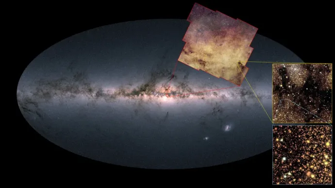 A Euclid által megfigyelt terület – Fotó: ESA