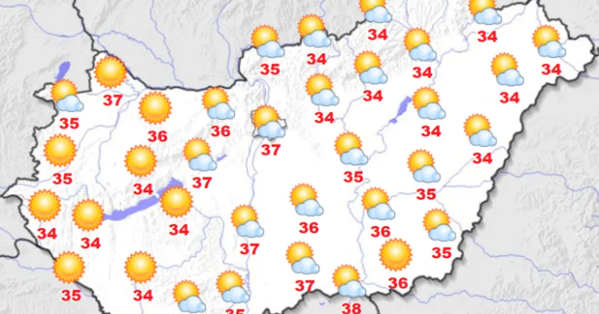 Kánikula lesz pénteken, pedig a hőkupola még csak utána jön