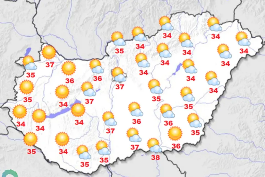 Kánikula lesz pénteken, pedig a hőkupola még csak utána jön