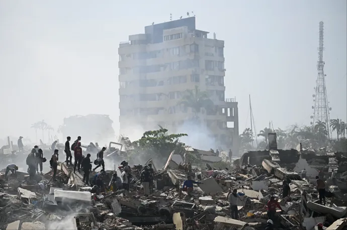 Majdnem 600-ra nőtt a venezuelai földrengés áldozatainak száma, több tízezer embert még mindig keresnek