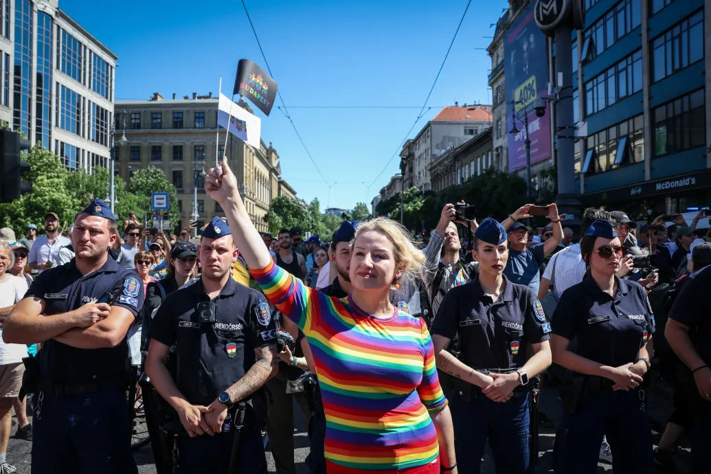 Három embert állított elő a rendőrség a Budapest Pride napján – Forrás: Telex.hu