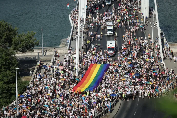 50 ezren vonultak a szombati Budapest Pride-on a szervezők szerint