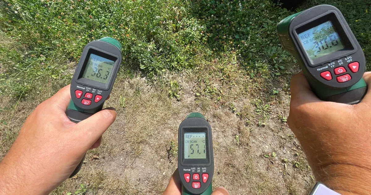 Aszályos tavasz: 57 fokos talajhőmérséklet a kaszálás után Aszályos tavasz: 57 fokos talajhőmérséklet a kaszálás után
