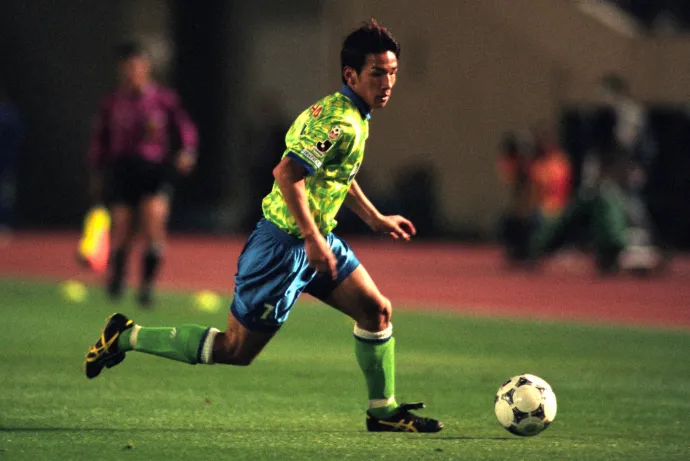 Nakata Hidetosi az 1996. május 11-i Bellmare Hiratsuka–Yokohama F. Marinos-meccsen – Fotó: Etsuo Hara / Getty Images
