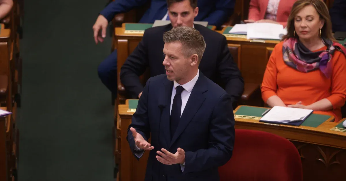 Videón, ahogy Forsthoffer Ágnes elveszi a szót Magyar Pétertől