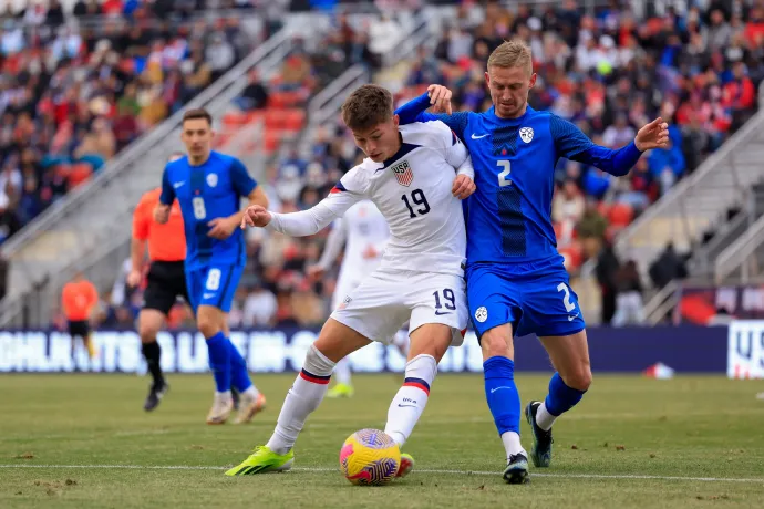 Bajraktarević az USA–Szlovénia mérkőzésen mutatkozott be az amerikai válogatottban 2024. január 20-án – Fotó: Carmen Mandato / USSF / Getty Images