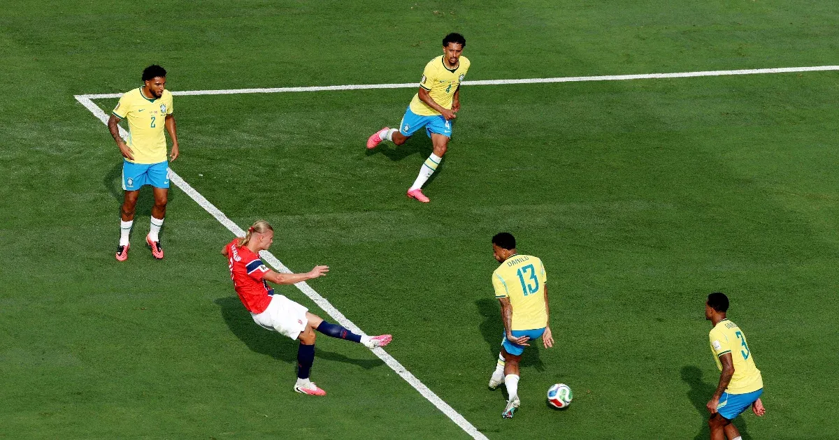 Haaland duplájával és egy zseniális kapusteljesítménnyel ejtette ki Norvégia Brazíliát a vb-ről