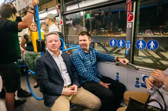 Vitézy az új éjszakai járaton beszélt arról, hogy buszsávot terveznek a Budakeszi útra