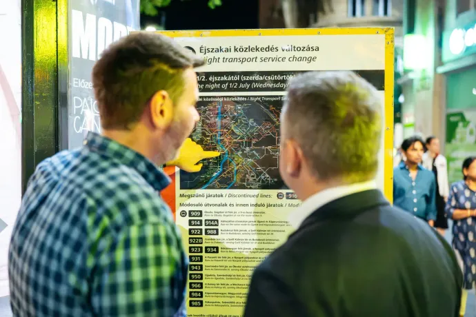 Vitézy az új éjszakai járaton beszélt arról, hogy buszsávot terveznek a Budakeszi útra