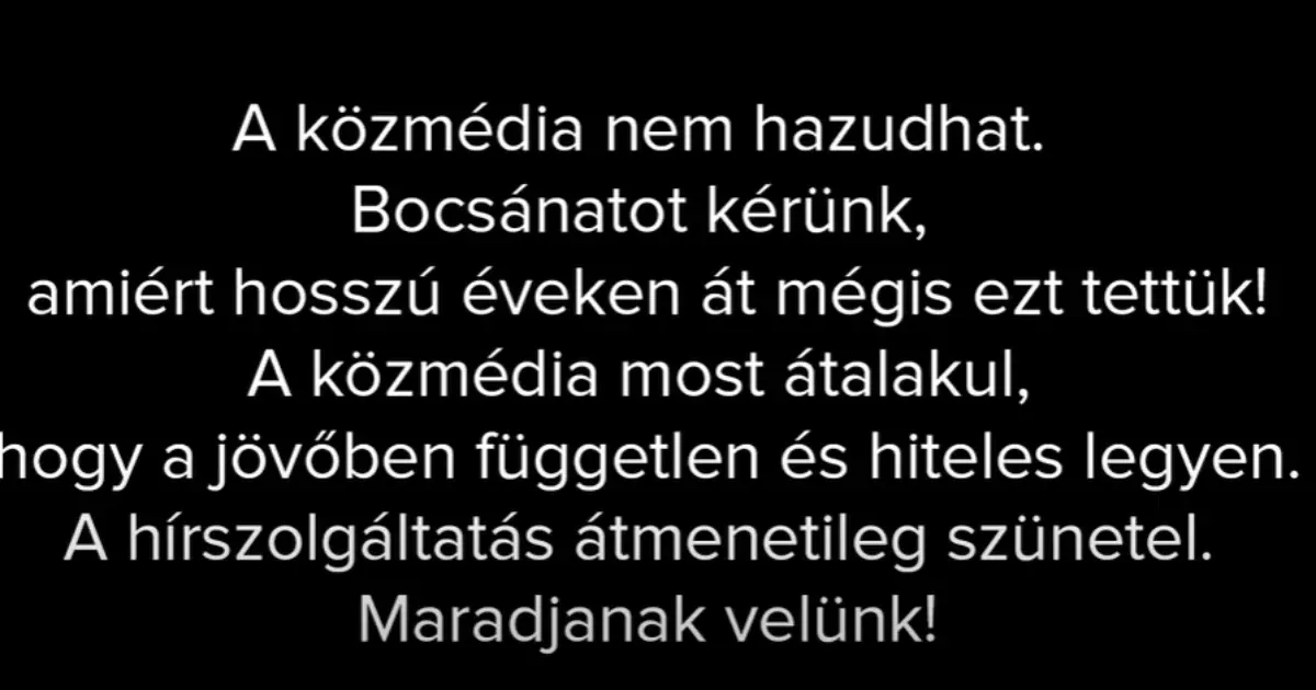 Leállították az M1 adását