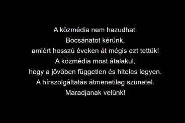 Magyar Péter: Ma véget ért a propaganda sugárzása a közmédia felületein