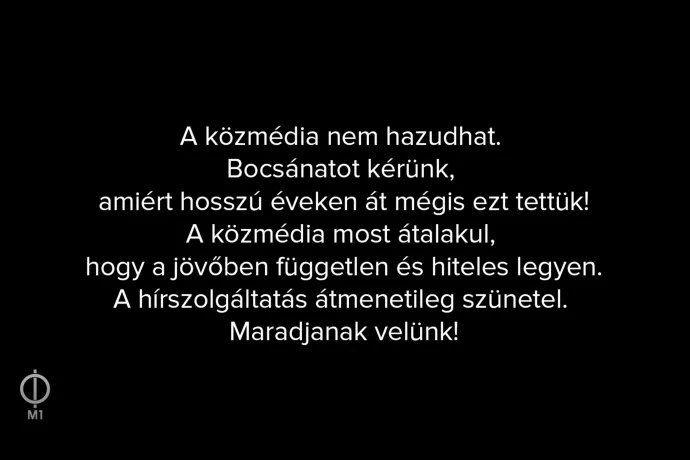Leállították az M1 adását és a Hirado.hu-t