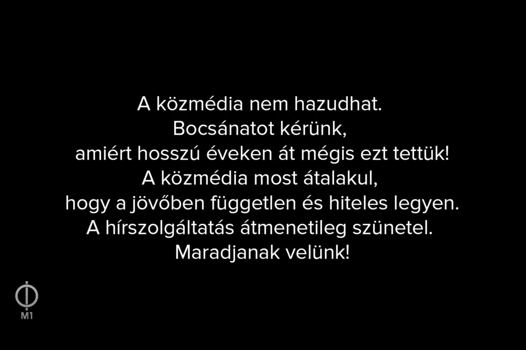 Hungarian public media goes off air