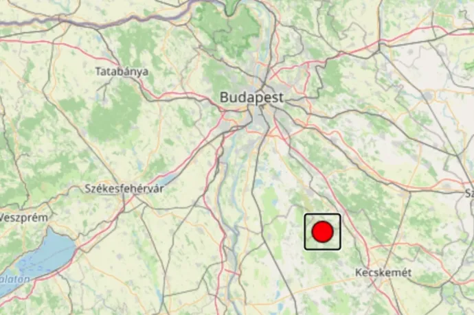 Kisebb földrengés volt Budapest határától 50 km-re
